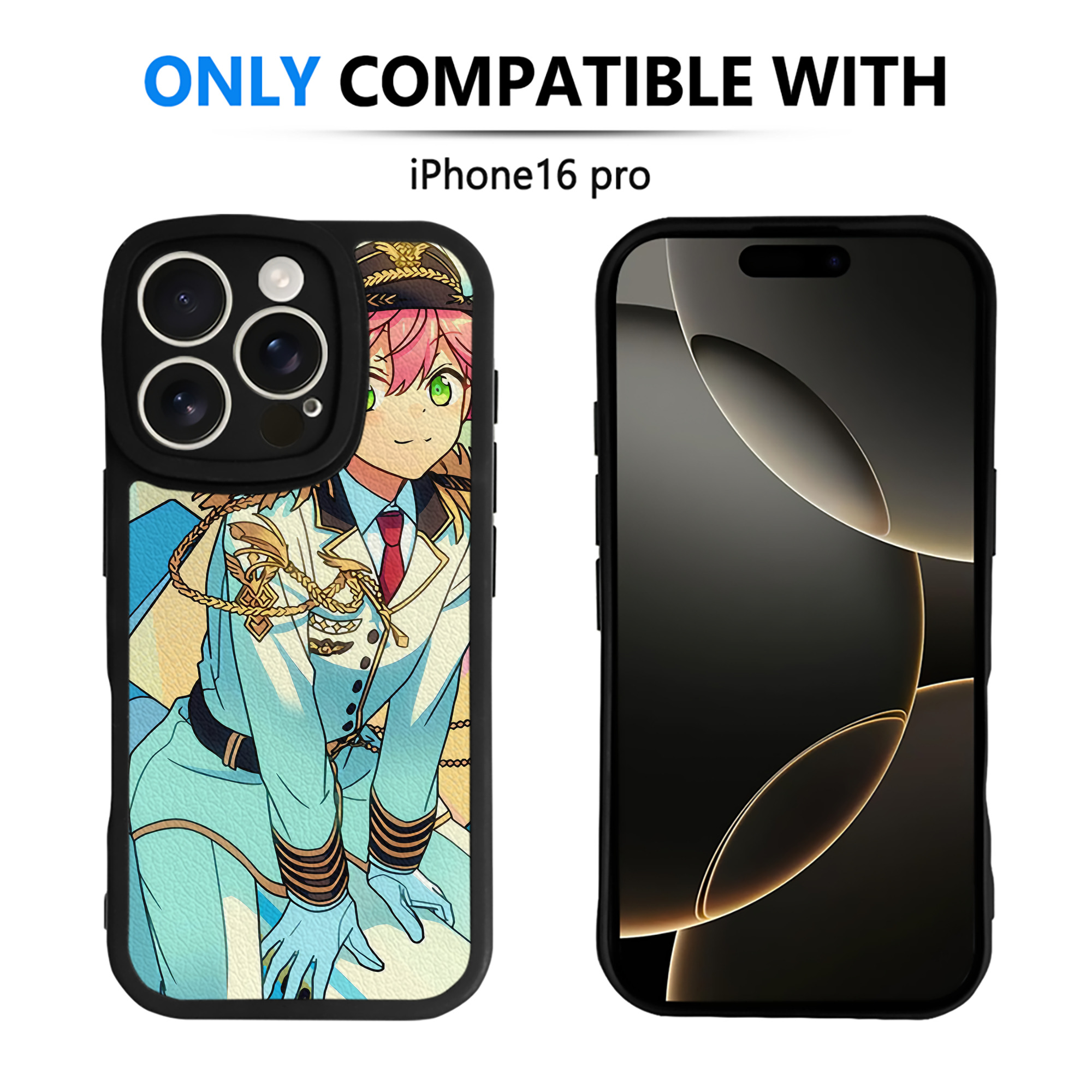 （画像用） あんさんぶるスターズ! Ensemble Stars 【iPhone 16シリーズ対応】シリコンスマホケース（レザー調） 材質：シリコン